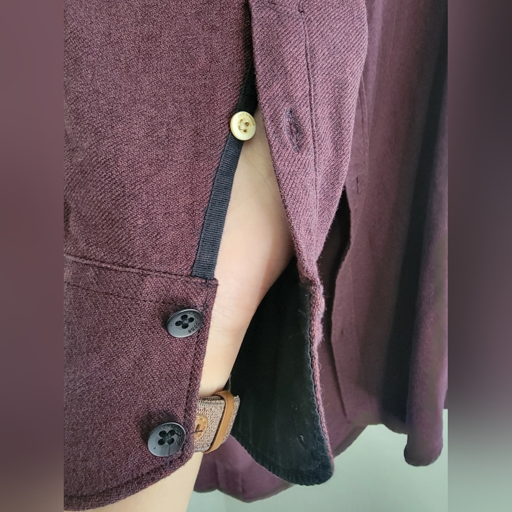 rag & bone Men's Plum Button-Down Casual Shirt - Picture 6 of 12